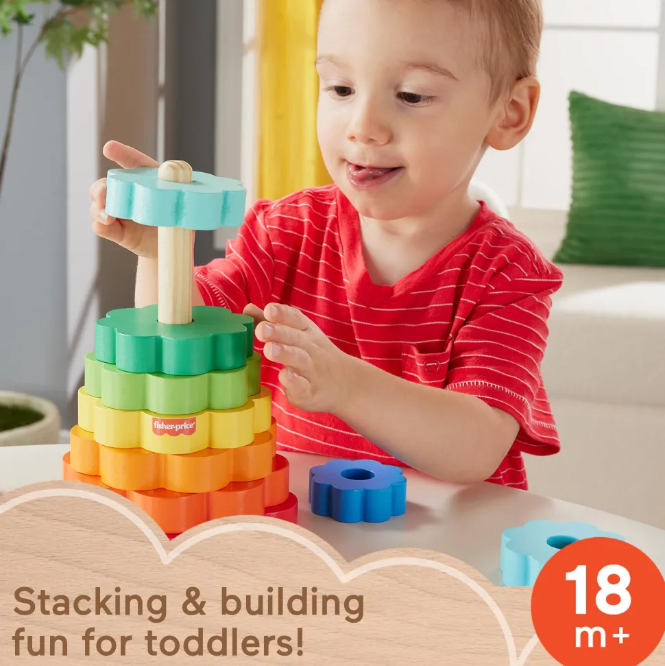 Fisher-Price Wooden Ring Stacker Best Sale