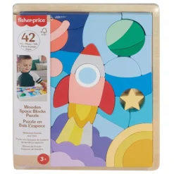 Fisher-Price Wooden Space Blocks Puzzle Best Sale