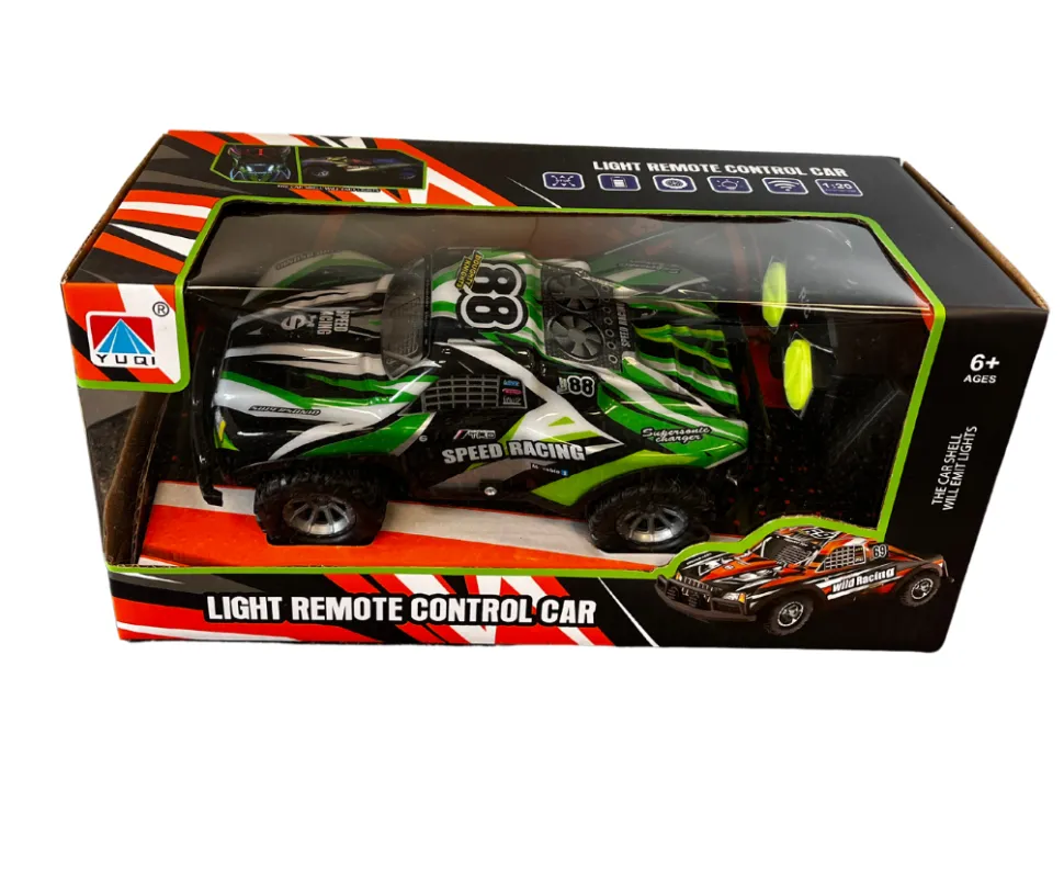 Toyworld NZ 1: 20 Four-Way PVC Shell Short Card Off-Road Remote Control Racing Cool Led Lights Store
