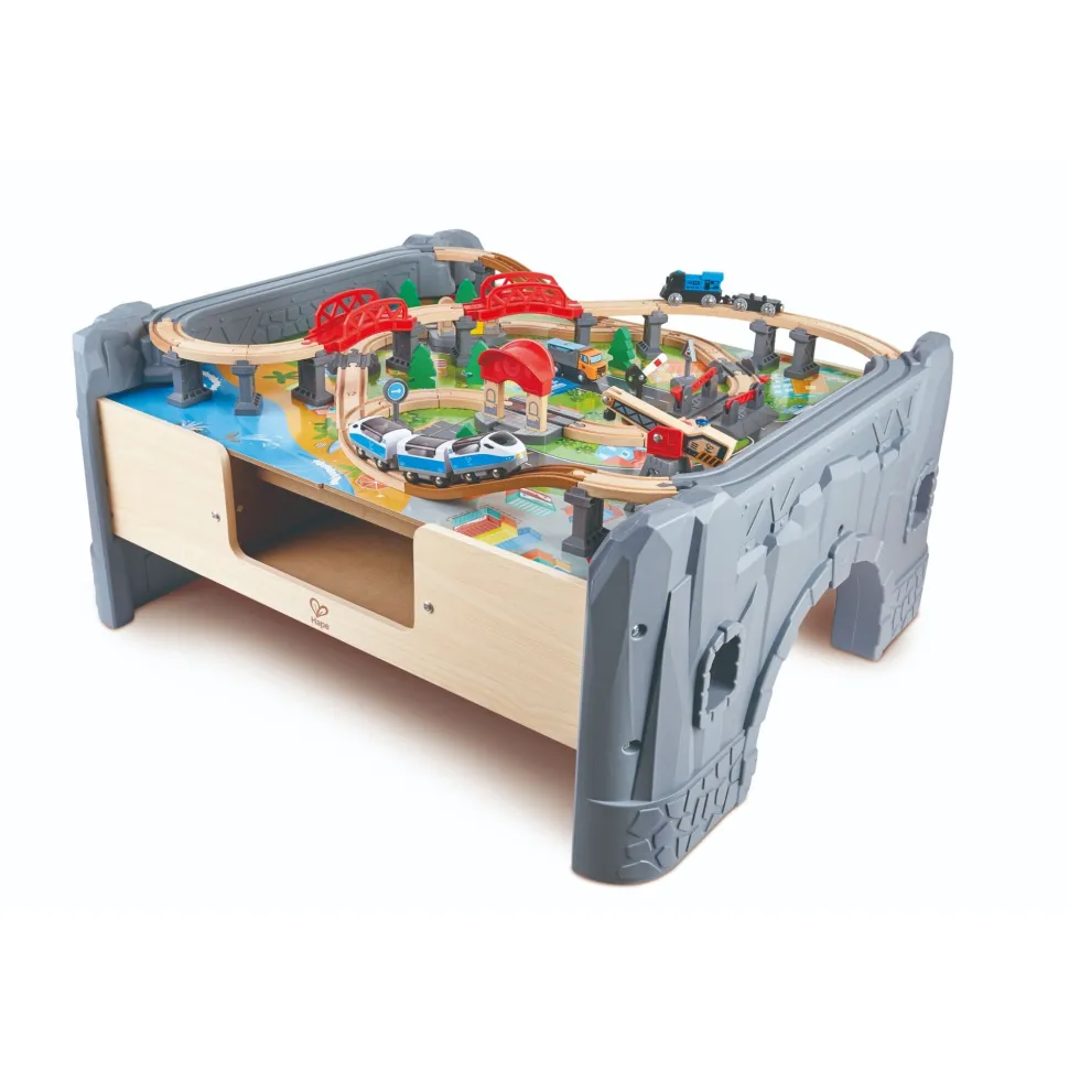Hape 70 Piece Railway Train & Table Set Best Sale