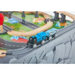 Hape 70 Piece Railway Train & Table Set Best Sale