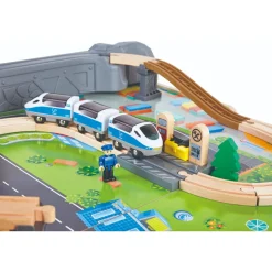 Hape 70 Piece Railway Train & Table Set Best Sale