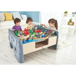 Hape 70 Piece Railway Train & Table Set Best Sale