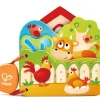 Hape Babys Farm Animal Book New