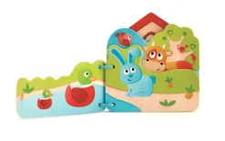 Hape Babys Farm Animal Book New