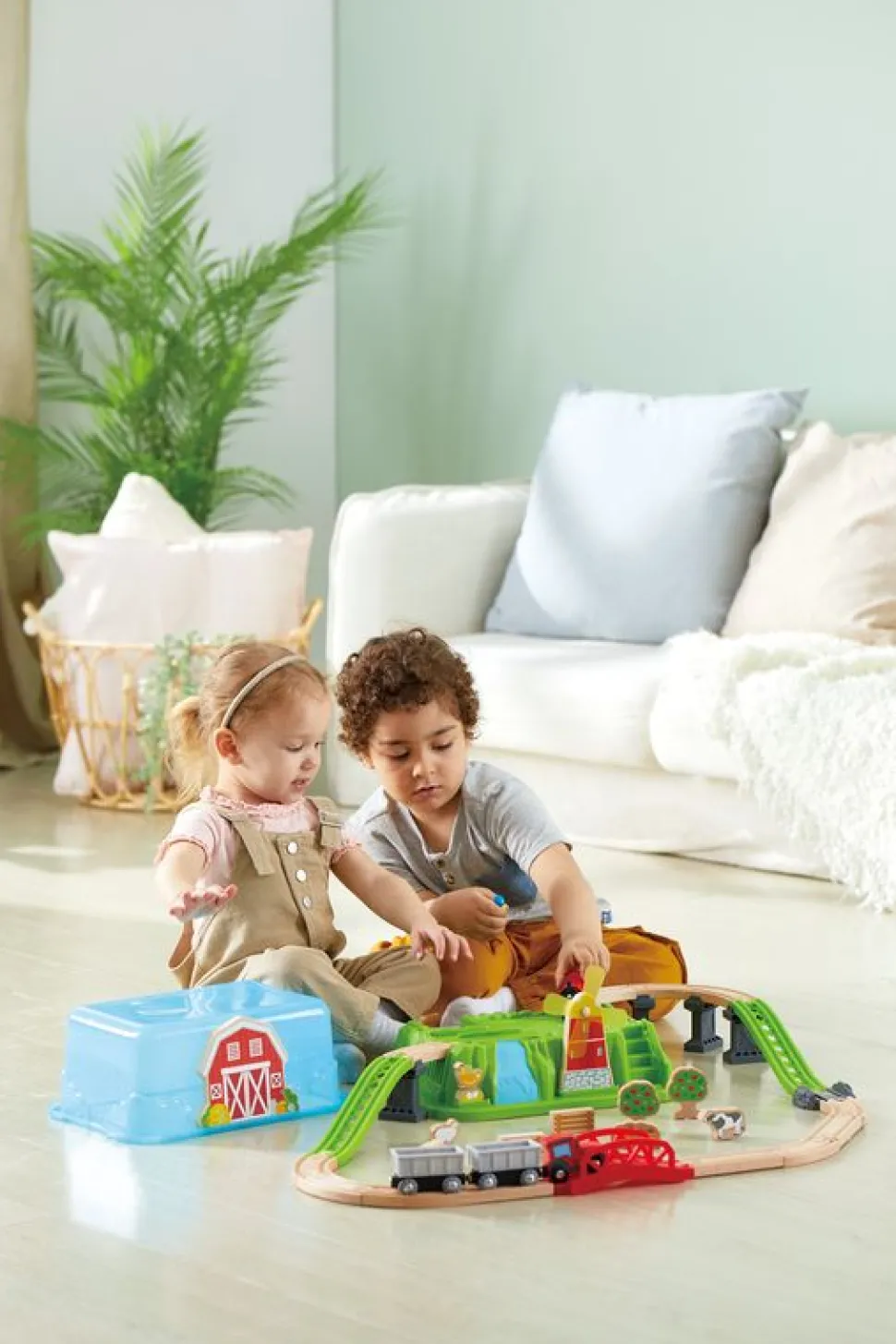 Hape City Train Bucket Set 48 Pieces Cheap