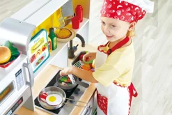 Hape Deluxe Kitchen Playset With Fan Fryer Discount