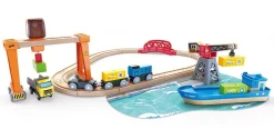 Hape Lift & Load Harbour Set New
