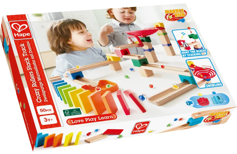 Hape Marble Run Crazy Rollers Stack Track Store