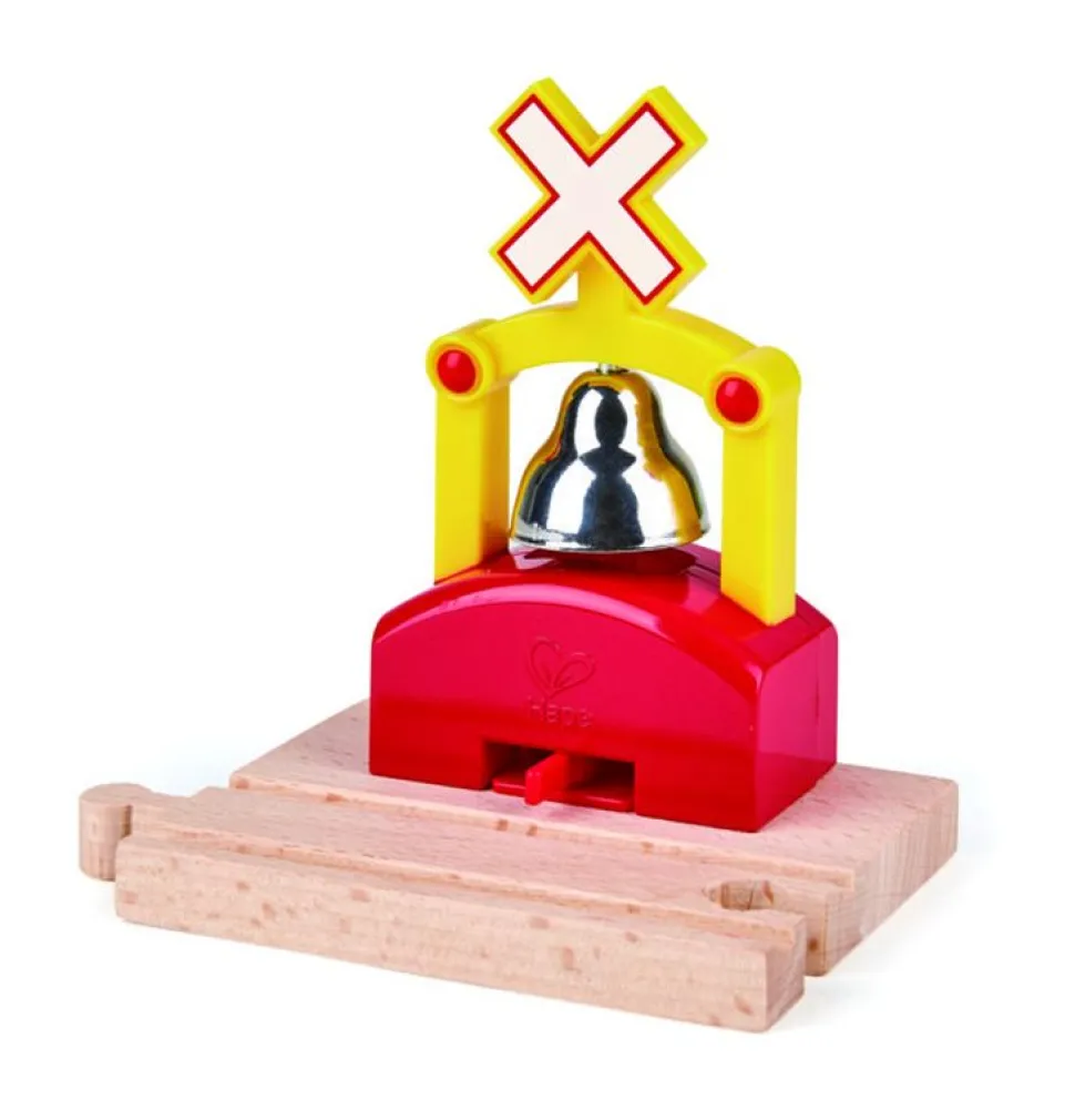 Hape Railway Automatic Train Bell Signal New