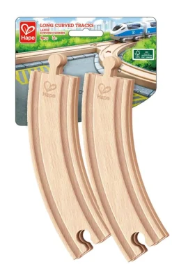 Hape Railway Long Curved Tracks 4 Packs Discount