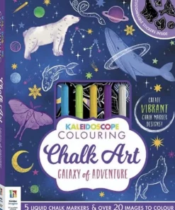 Hinkler Kaleidoscope Colouring Chalk Art Galaxy Of Adventure Discount
