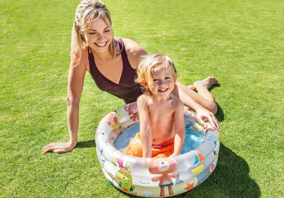 Intex 57106 Beach Buddies 3-Ring Baby Pool Sale