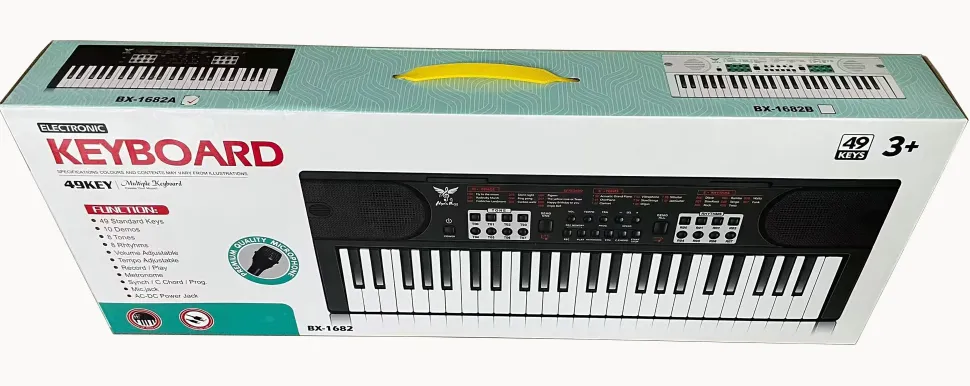 Toyworld NZ 49 Keys Electronic Keyboard 54cm x 19cm Cheap