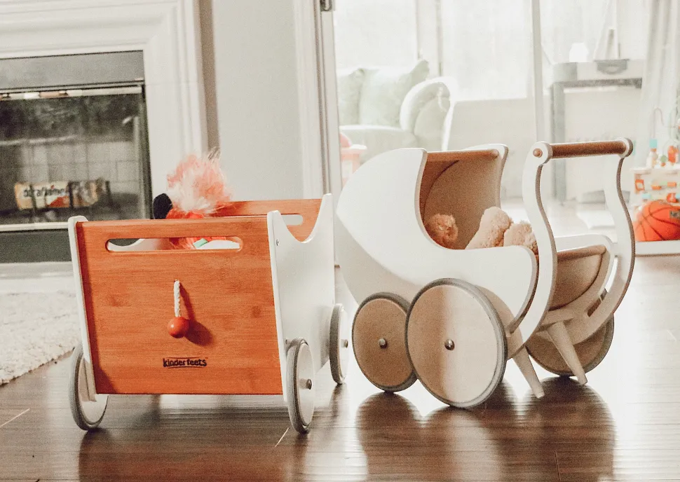 Kinderfeets Pram Walker White Cheap