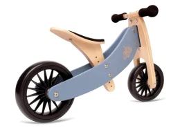 Kinderfeets Tiny Tot Plus Wooden Trike Slate Blue New