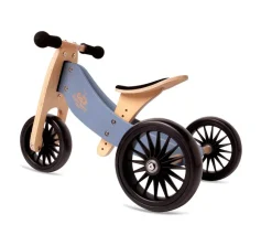 Kinderfeets Tiny Tot Plus Wooden Trike Slate Blue New