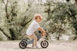 Kinderfeets Tiny Tot Plus Wooden Trike Slate Blue New