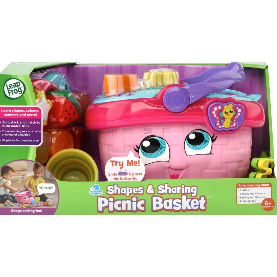 LeapFrog Shapes & Sharing Picnic Basket Pink Cheap