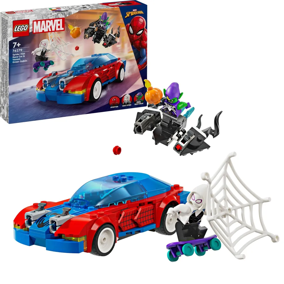 LEGO 76279 Marvel Spider-Man Race Car & Venom Green Goblin Fashion