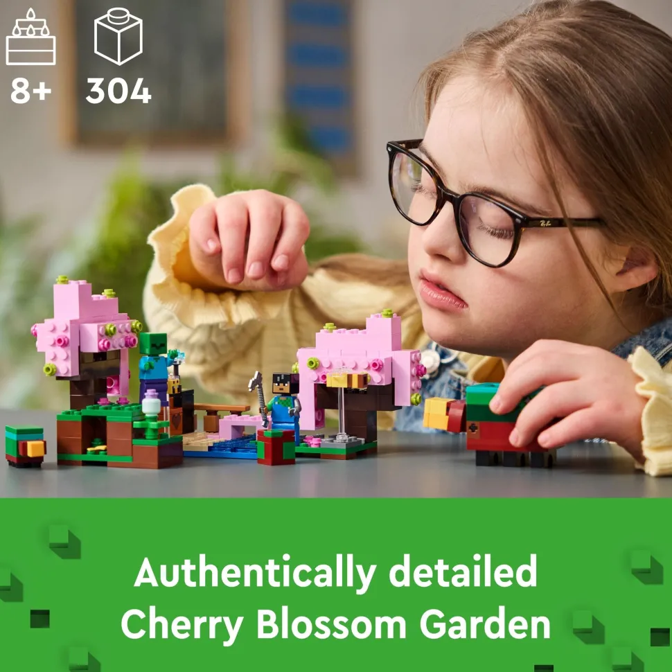 LEGO 21260 Minecraft The Cherry Blossom Garden Shop