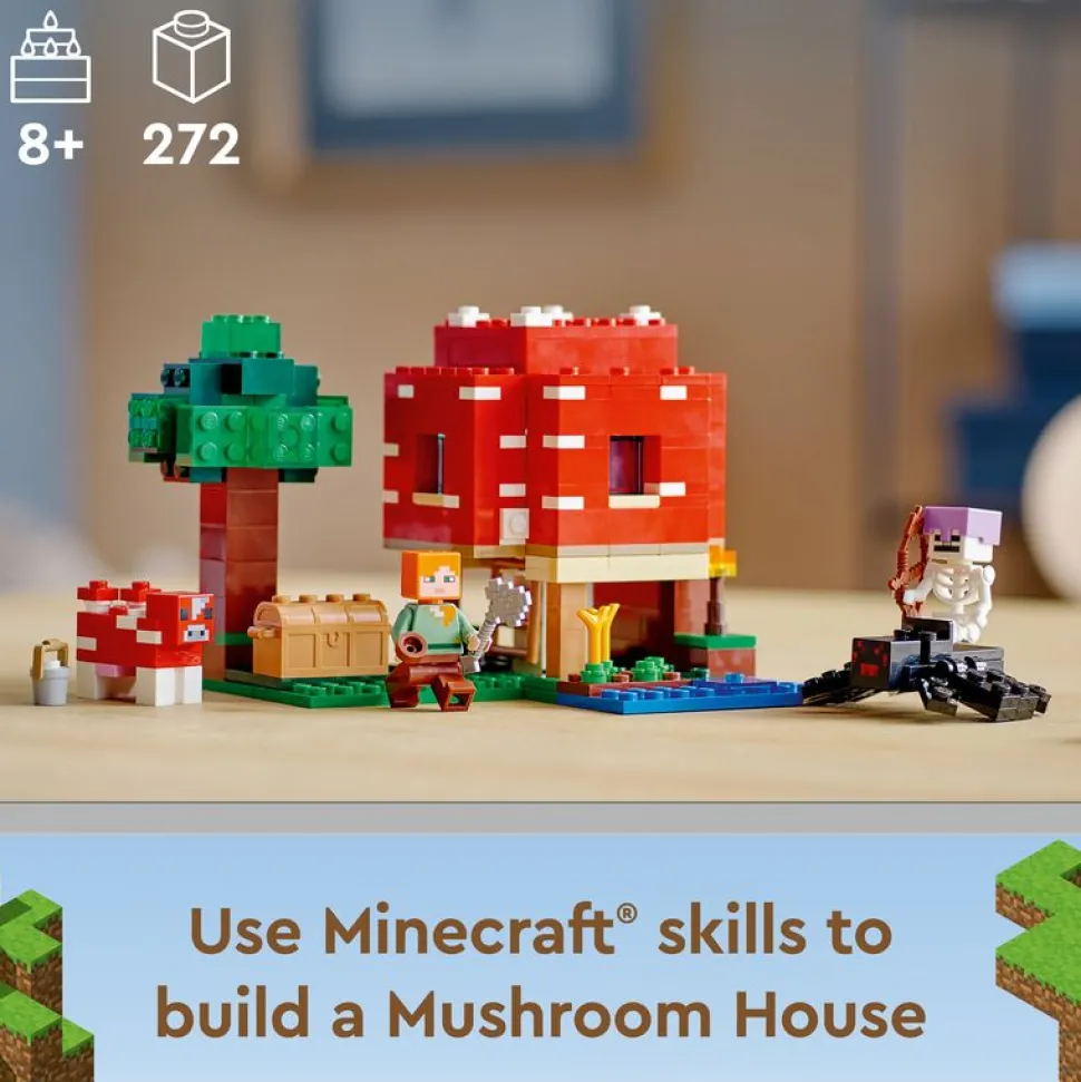LEGO 21179 Minecraft The Mushroom House Fashion