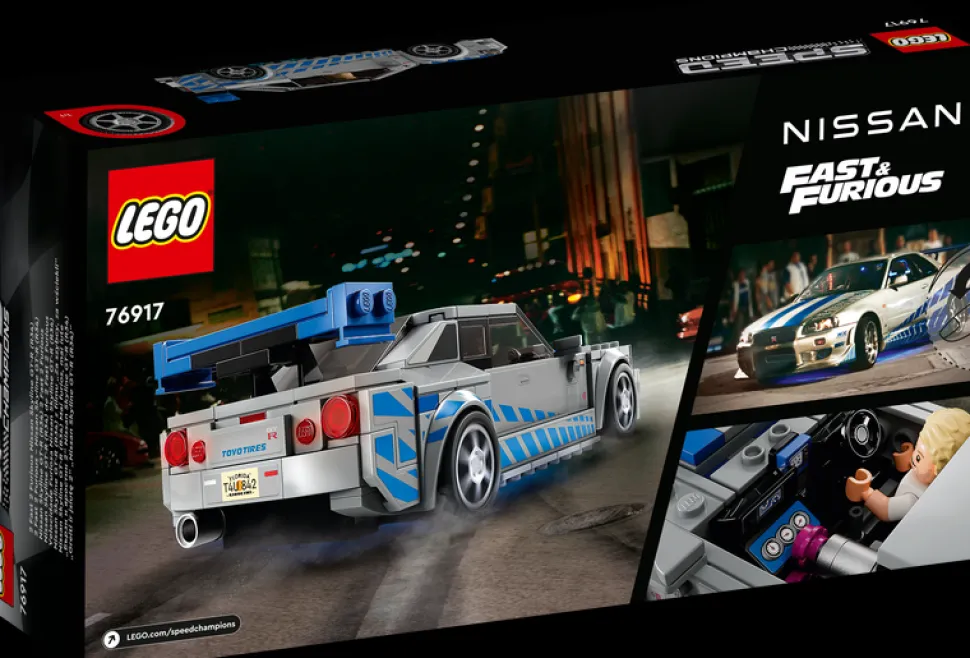 LEGO 76917 Speed Champions 2 Fast 2 Furious Nissan Skyline GT-R (R34) Fashion