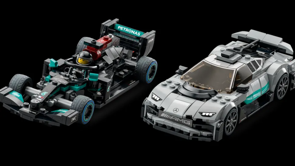 LEGO 76909 Speed Champions Mercedes-Amg F1 W12 E Performance & Mercedes-Amg Project One Shop