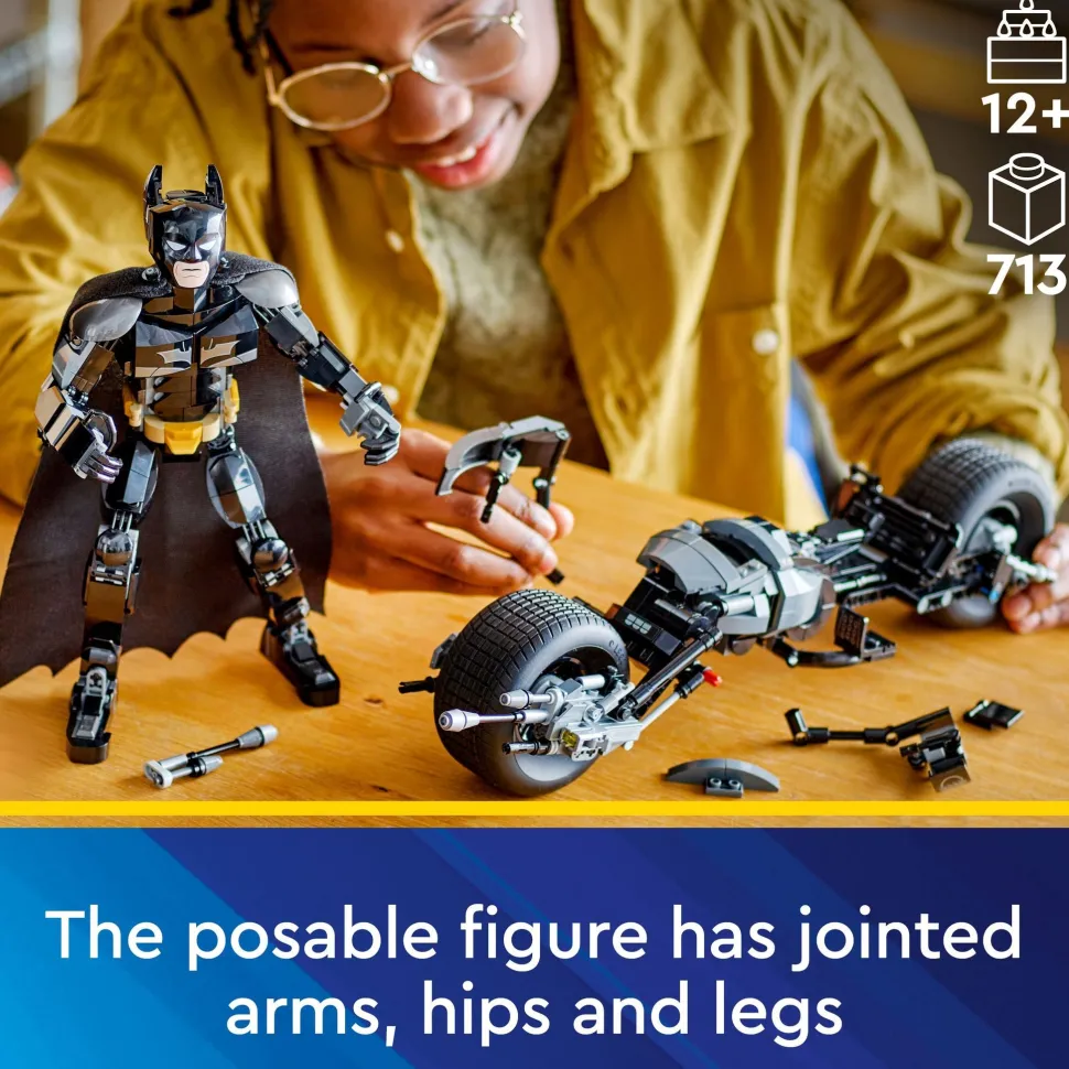 LEGO 76273 Super Heroes Batman Construction Figure And The Bat-Pod Bike Online