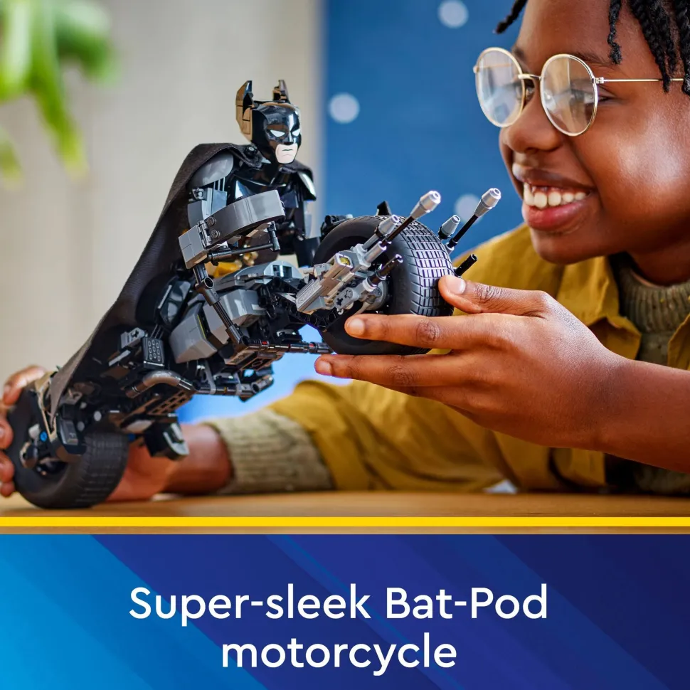 LEGO 76273 Super Heroes Batman Construction Figure And The Bat-Pod Bike Online