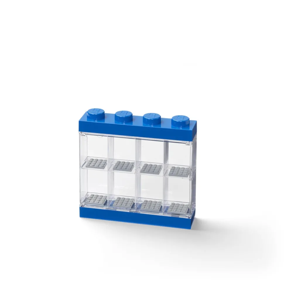 LEGO 8 Window Minifigure Display Case Blue Fashion