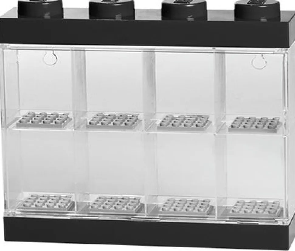 LEGO 8 Window Minifigure Display Case Black Discount