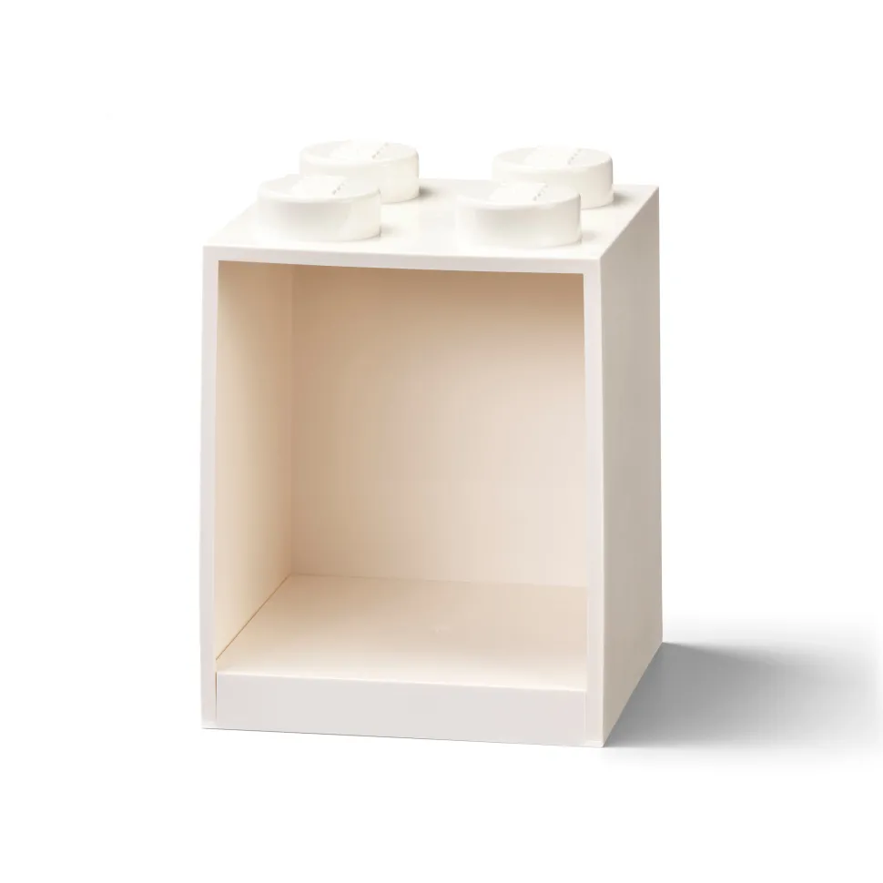 LEGO Brick Shelf 4 Knobs White Clearance