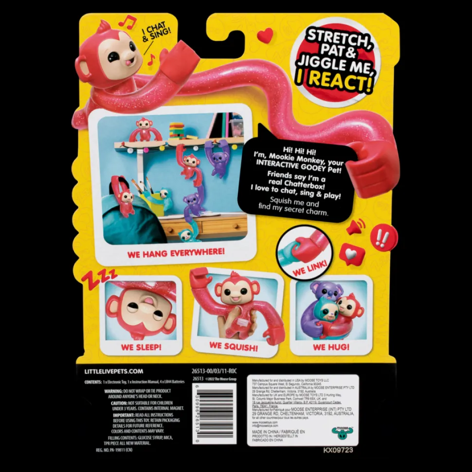Little Live Pets Hug N Hang Zoogooz Single Pack Mooki Monkey Online