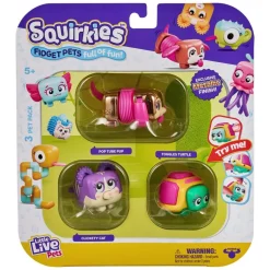 Little Live Pets Squirkies Fidget Pets 3 Pack Series 1 Metallic Pop Tube Pup Cheap