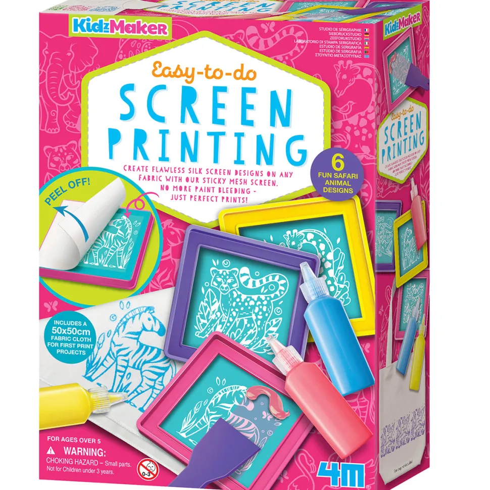 4M - Kidzmaker - Easy-To-Do Screen Printing Flash Sale