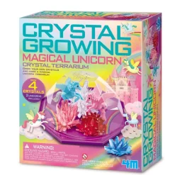 4M Crystal Growing Magical Unicorn Crystal Terrarium Fashion