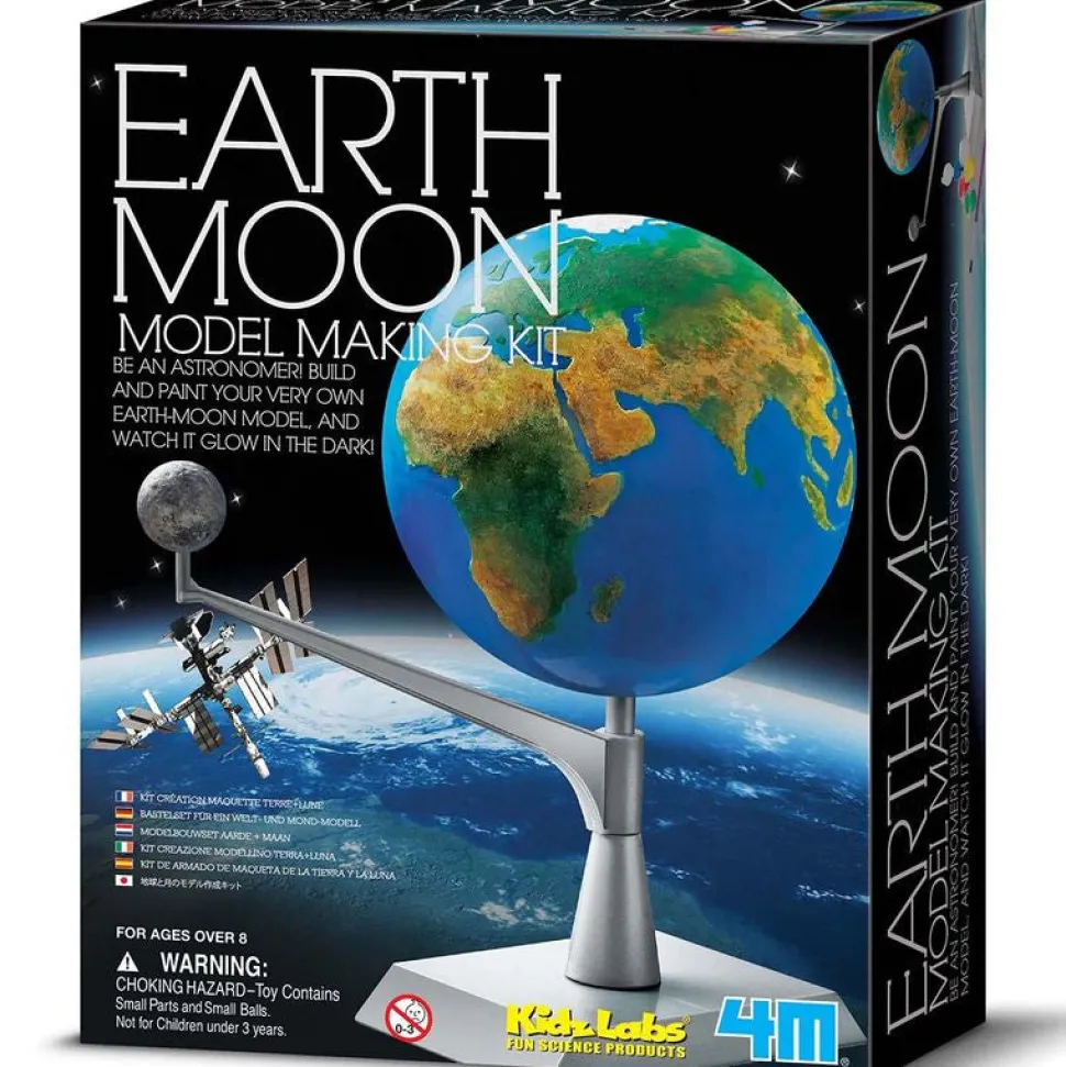 4M Kidz Labs Earth Moon Model Making Kit New
