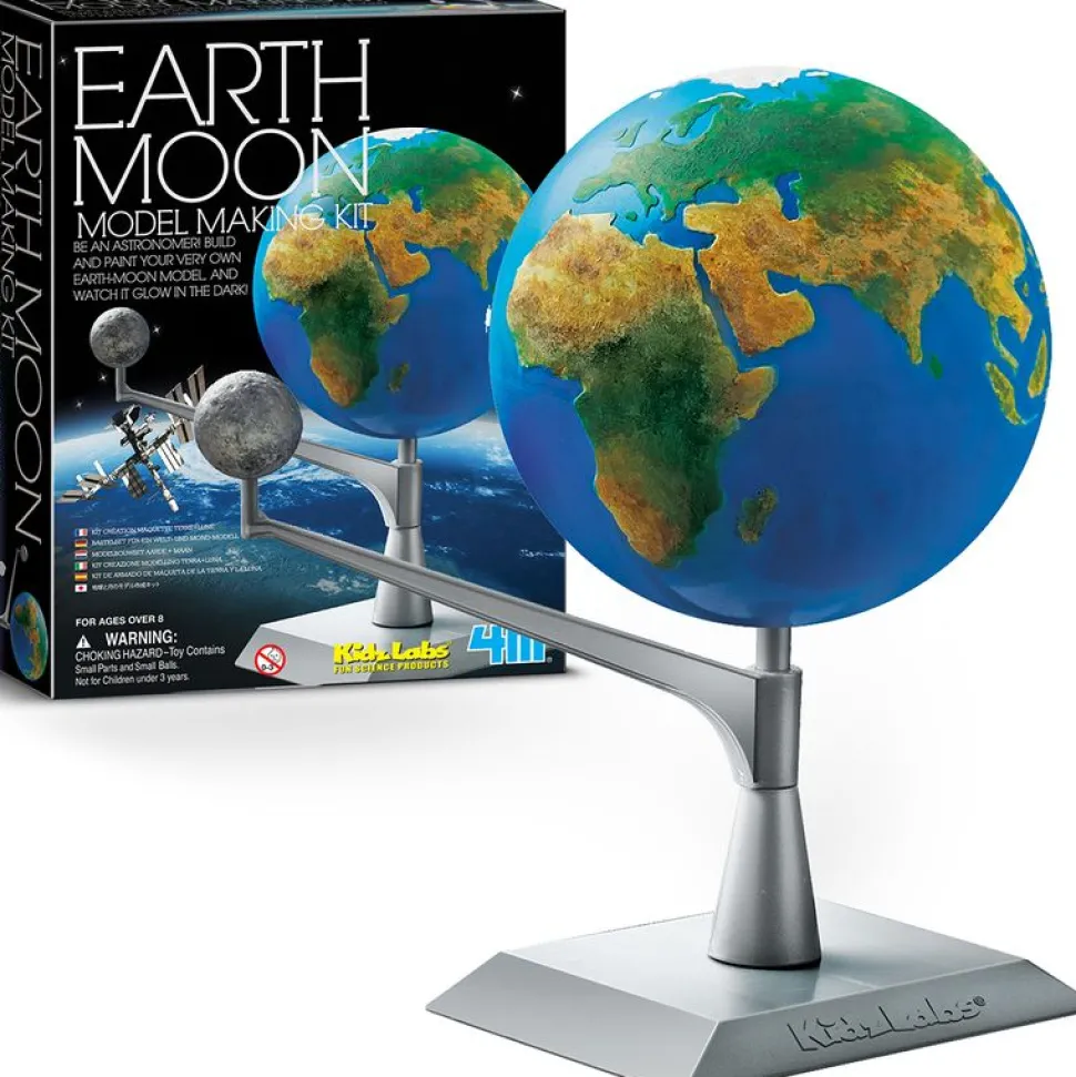 4M Kidz Labs Earth Moon Model Making Kit New