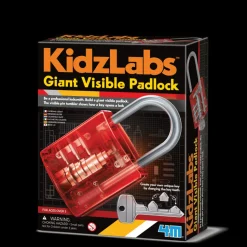 4M Kidz Labs Giant Visible Padlock Outlet