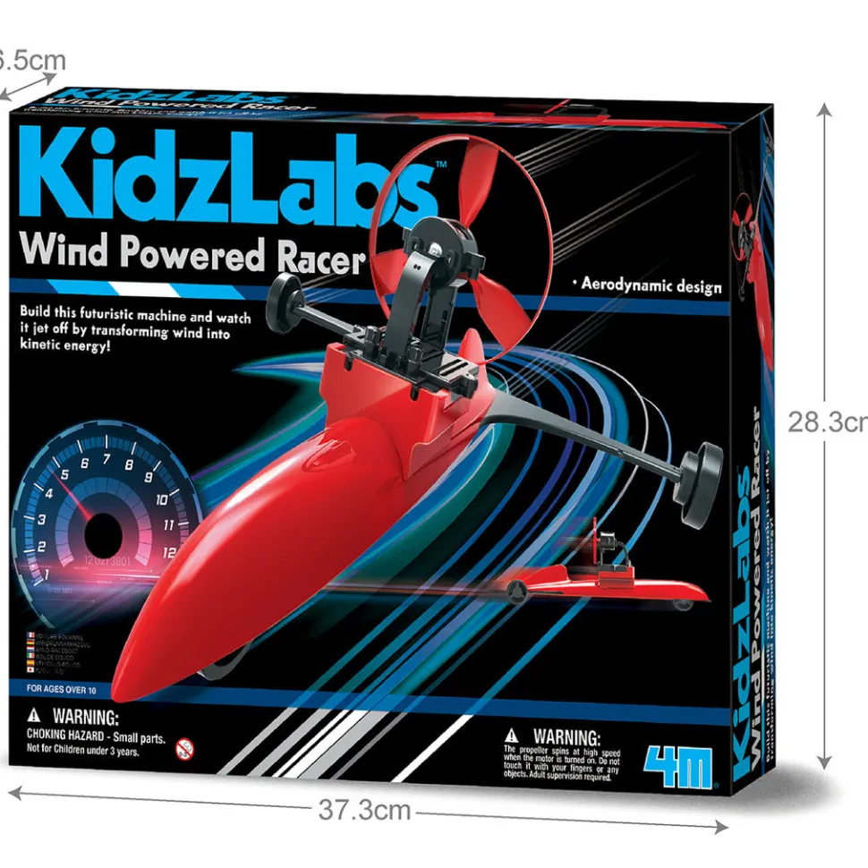 4M Kidz Labs Wind Powered Racer Hot