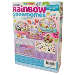4M Kidzmaker Mini Glitter Rainbow Water Domes New