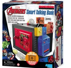 4M Logiblocks Marvel Avengers Smart Talking Bank Cheap