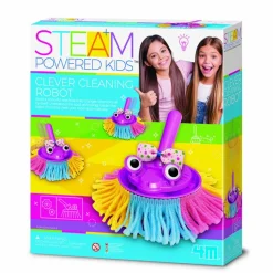 4M Steam Powered Kids Clever Cleaning Robot Flash Sale