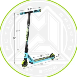 MADD Gear Kick Howler Stunt Scooter Blue/Green Outlet