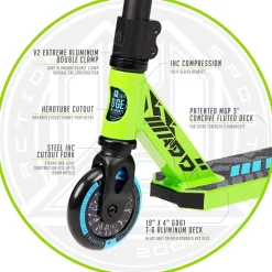MADD Gear Kick Howler Stunt Scooter Green/Blue Online