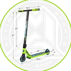 MADD Gear Kick Howler Stunt Scooter Green/Blue Online