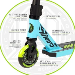 MADD Gear Kick Howler Stunt Scooter Blue/Green Outlet