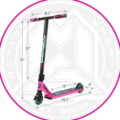 MADD Gear Kick Howler Stunt Scooter Pink/Teal Clearance