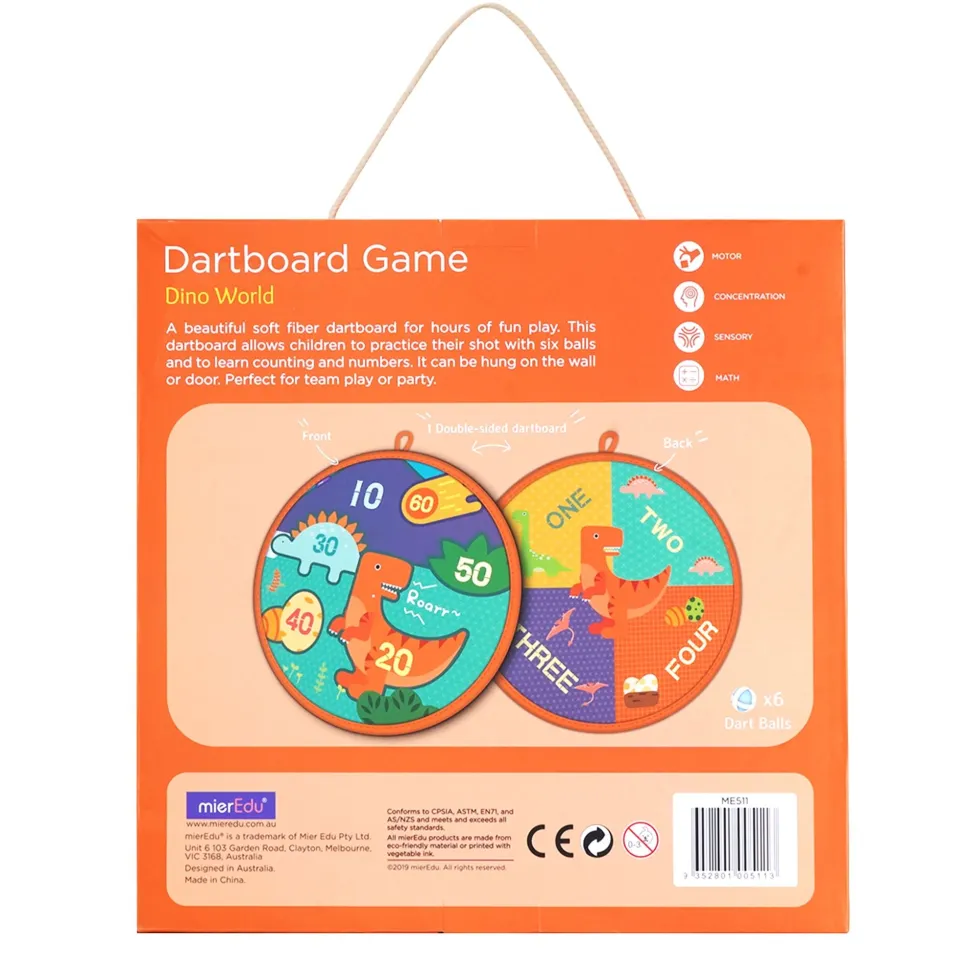 mierEdu Dartboard Game Dino World Cheap